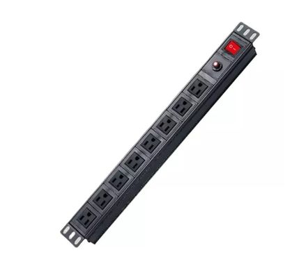calidad  Customized 8 Way PDU Rack Mount Socket With High Flame Retardancy Material fábrica
