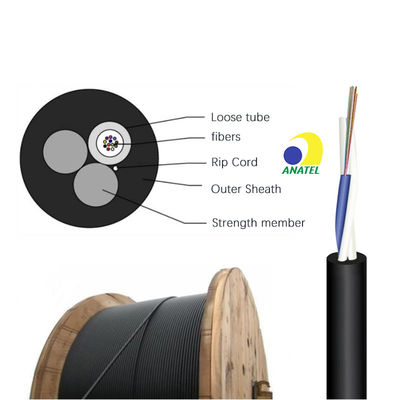 Fuerza del cable de fribra óptica FRP del solo modo OM1 para al aire libre