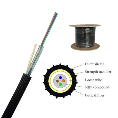 2 base Mini Optical Cable, OEM soplado del cable FRP de la fibra del aire micro