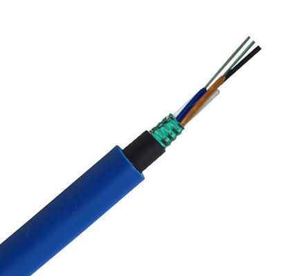 Cable de fribra óptica del solo modo de 12 bases ignífugo para la explotación minera