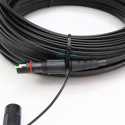 Prenda impermeable del cable de descenso de la fibra óptica del SC APC con el diámetro de 4.8m m 7.0m m