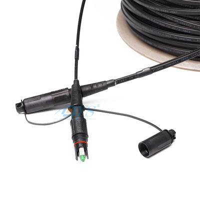 Prenda impermeable del cable de descenso de la fibra óptica del SC APC con el diámetro de 4.8m m 7.0m m