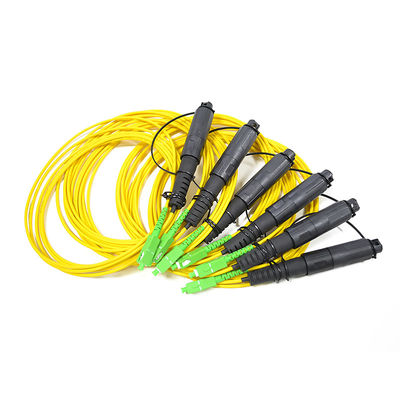 La solución impermeable de FTTH, cordón de remiendo de FTTA con el SC endureció el conector de OptiTap