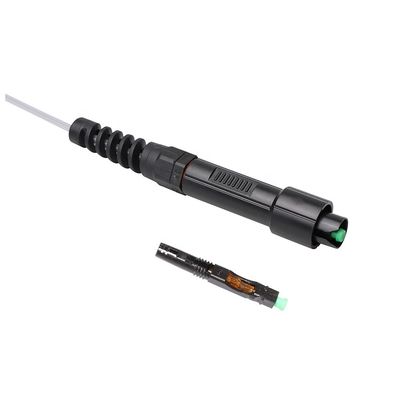 Solución unimodal de FTTH, conector rápido reforzado del SC APC de la prenda impermeable