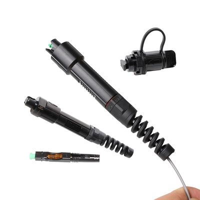 Solución unimodal de FTTH, conector rápido reforzado del SC APC de la prenda impermeable