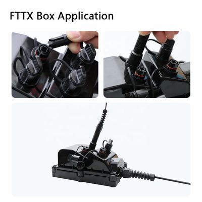 Solución unimodal de FTTH, conector rápido reforzado del SC APC de la prenda impermeable