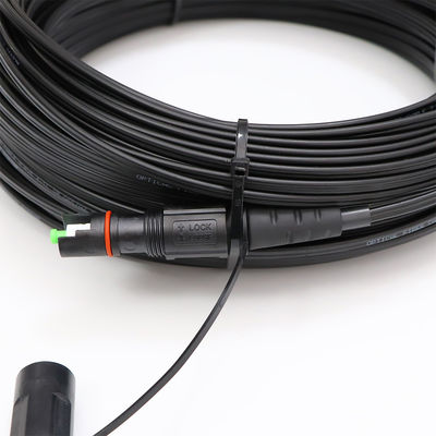 1 tipo al aire libre del conector del SC APC del IP del cable de descenso de la solución de la base FTTH MINI