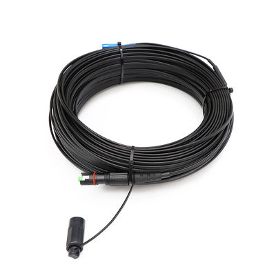 1 tipo al aire libre del conector del SC APC del IP del cable de descenso de la solución de la base FTTH MINI