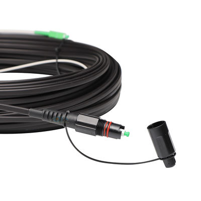 Cable de descenso de Ftth de la prenda impermeable IP68 compatible con el conector del optitap