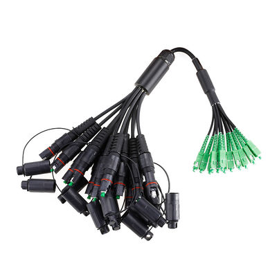 Cable de descenso de Ftth de la prenda impermeable IP68 compatible con el conector del optitap