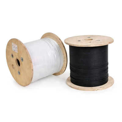 Cable de descenso óptico blanco del color FTTH con el ODM del OEM del conector del SC FC