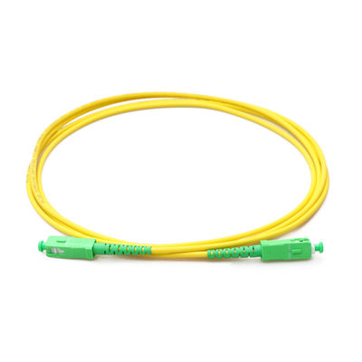 SC APC del cordón de remiendo del cable de la fibra del SM DX a LC UPC con los clips RoHS obediente