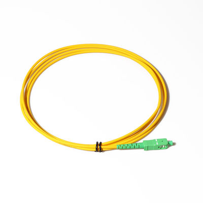 SC blanco APC del cordón de remiendo del cable de la fibra G657a2 a SC APC 3M unimodal
