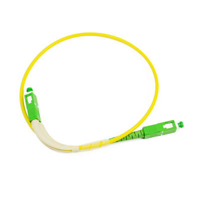 Cable modificado para requisitos particulares del cordón de remiendo de la fibra del SC LC del 1m con la bota del ángulo de 90 grados