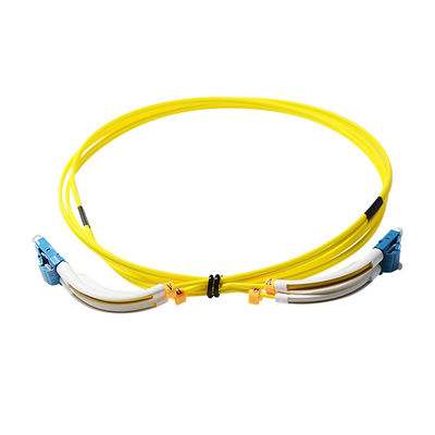 Cable modificado para requisitos particulares del cordón de remiendo de la fibra del SC LC del 1m con la bota del ángulo de 90 grados