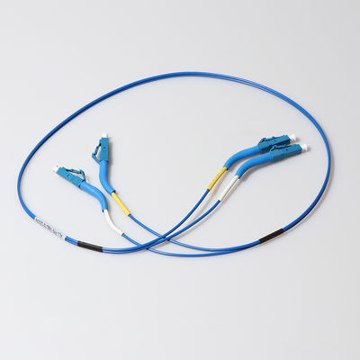 Cable modificado para requisitos particulares del cordón de remiendo de la fibra del SC LC del 1m con la bota del ángulo de 90 grados