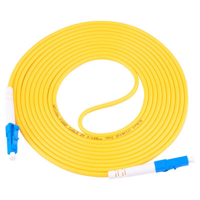 Cordón de remiendo a una cara unimodal del cable de la fibra de FTTH 2.0m m 3.0m m LC UPC