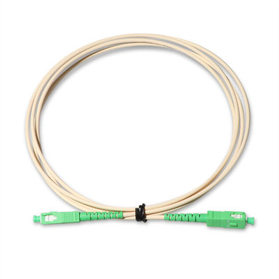 Simplex del solo modo del cordón de remiendo del cable de la fibra del SC APC 2m m para el sistema de FTTH