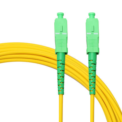 El SC eléctrico APC de los cordones de remiendo de la fibra óptica a SC UPC 3 mide