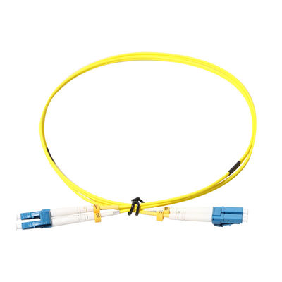 color amarillo al aire libre del cordón de remiendo de la fibra de 3M LC LC para el HOMBRE del LAN de CATV