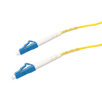 color amarillo al aire libre del cordón de remiendo de la fibra de 3M LC LC para el HOMBRE del LAN de CATV