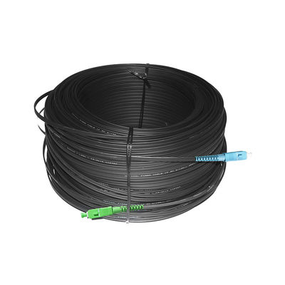 Cordón de remiendo del cable de la fibra del SC APC del SC UPC, cable de descenso al aire libre del puente FTTH G657A