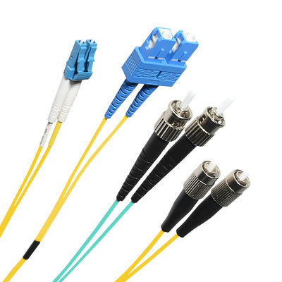 Cordón de remiendo del cable de la fibra de FTTH UPC APC con el conector del estruendo de MTRJ MU