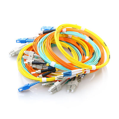 modo óptico del ST APC UPC del SC LC del cordón de remiendo de la fibra amarilla de 3M FC solo