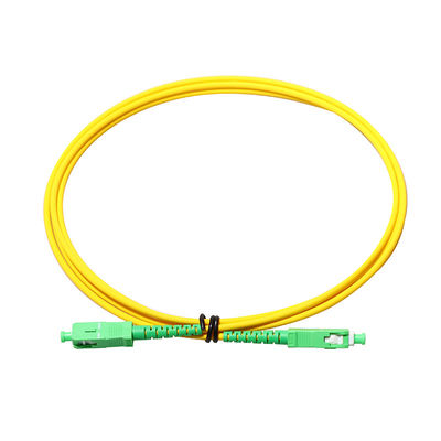 modo óptico del ST APC UPC del SC LC del cordón de remiendo de la fibra amarilla de 3M FC solo