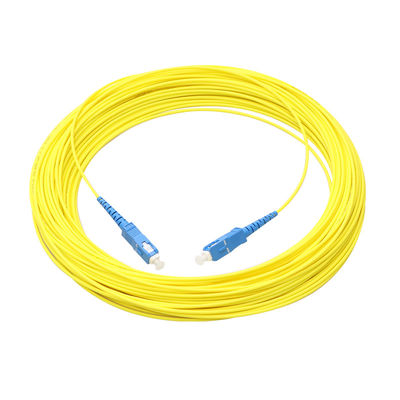 modo óptico del ST APC UPC del SC LC del cordón de remiendo de la fibra amarilla de 3M FC solo