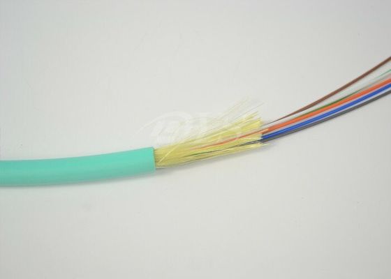 Cable de fribra óptica interior OM3/cable de 12 bases de FTTH de distribución de fibra óptica