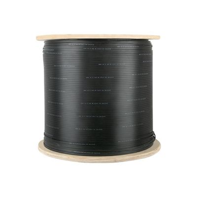 1 2 cable plano interior/al aire libre de la fibra óptica de 4 bases de FTTH de descenso
