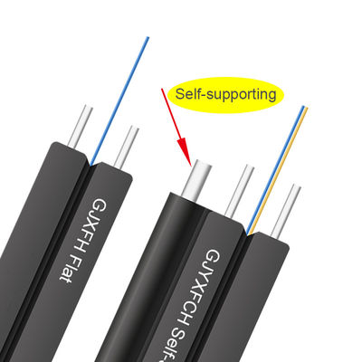 Nuevo cuadro 8 cable de cable de descenso del ftth de 2,4 fibras de descenso al aire libre de la fibra óptica de la Uno mismo-ayuda GYXTC8Y GYXTC8H