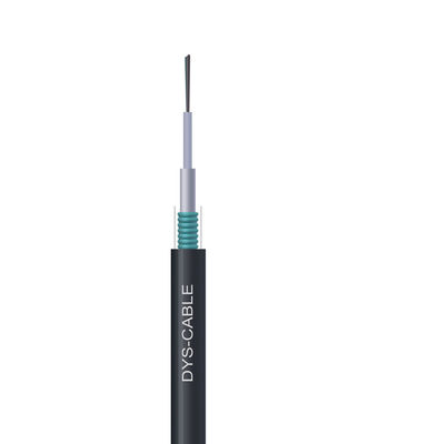 Cable de fribra óptica de fibra óptica al aire libre del solo modo de la base del cable GYXTW G652D 24