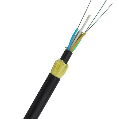 Cable de fribra óptica aéreo autosuficiente al aire libre de los adss del palmo el 100m de la base de la base 24 de los adss 12 del optica del fibra del precio de fábrica