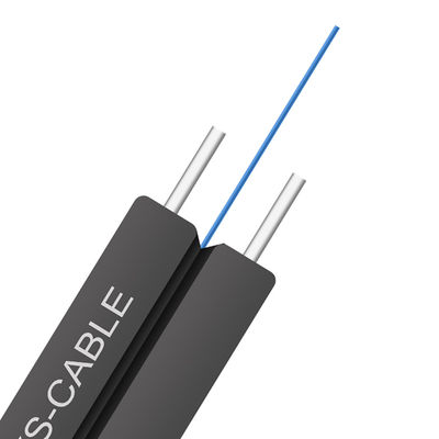 Fibra óptica 1 cable de fribra óptica interior del solo modo del cable de descenso de Ftth del tambor de la madera contrachapada de la base el 1km los 2km los 3km