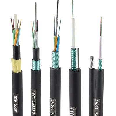 GYFTY 12 24 36 48 72 96 144 288 solos modos de la base G652D trenzó el cable de fribra óptica flojo del tubo