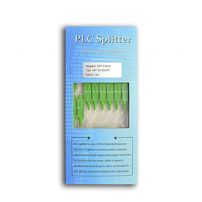 PLC modificado para requisitos particulares Mini Steel Tube Type del divisor 1x8 de la fibra óptica de FTTH