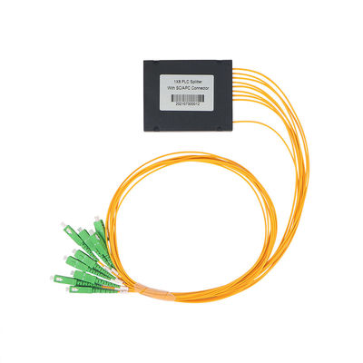 Los ABS 1×8 encajonan el divisor del PLC con el tipo de la fibra de la manera G657A1 del conector 8