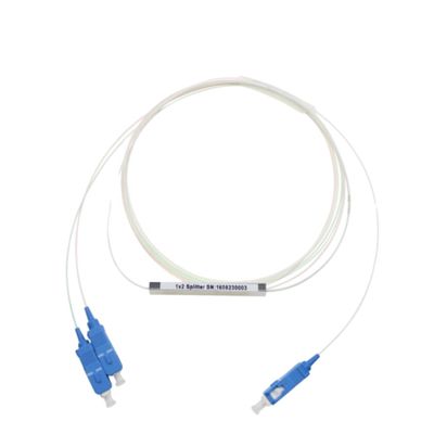 Divisor de la fibra óptica de G657A1 FTTH 1x2, mini SC APC 0.9m m del divisor del PLC