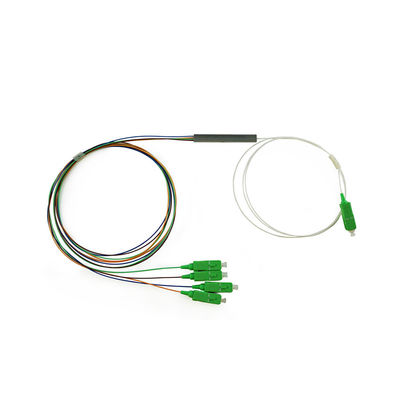 Divisor de la fibra óptica de G657A1 FTTH 1x2, mini SC APC 0.9m m del divisor del PLC