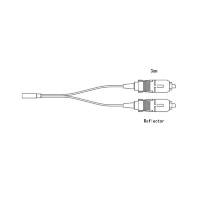 Material pasivo óptico del ABS del SC APC 1550nm del filtro de la fibra de PWDM