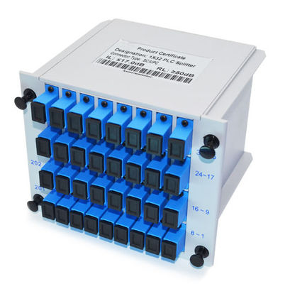 divisor modificado para requisitos particulares de la fibra óptica, divisor del PLC del casete 1X32 con el conector del SC UPC