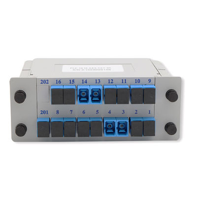 Tipo longitud de onda del casete del divisor 1x16 de la fibra óptica del PLC del SC UPC de 1650nm