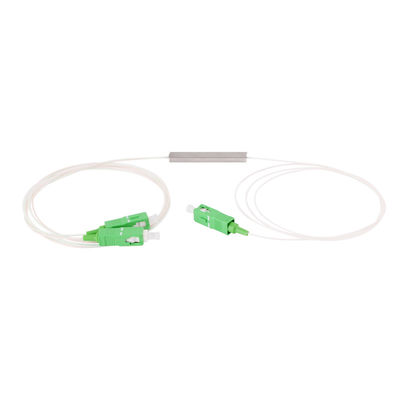 Tipo de acero micro óptico del tubo del solo modo del SC APC UPC del divisor de la fibra del PLC 1x2
