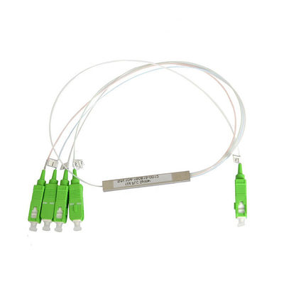 Divisor del PLC de Mini Steel Tube Type 1 * 4 con el conector del SC APC UPC