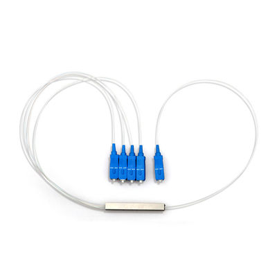 Divisor del PLC de Mini Steel Tube Type 1 * 4 con el conector del SC APC UPC