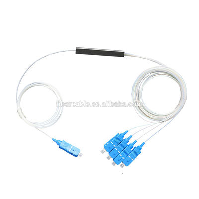 Divisor del PLC de Mini Steel Tube Type 1 * 4 con el conector del SC APC UPC