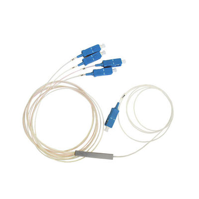 Divisor del PLC de Mini Steel Tube Type 1 * 4 con el conector del SC APC UPC