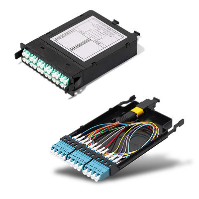 Base de alta densidad del panel de remiendo del casete MPO 24 para el soporte de estante 1U
